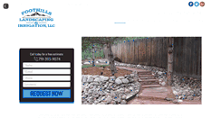 Desktop Screenshot of foothills-landscaping.com